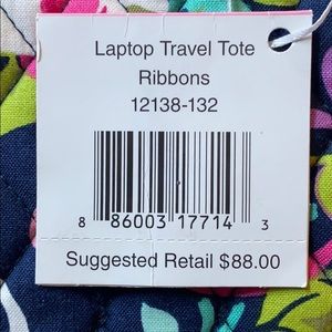 vera bradley laptop travel tote